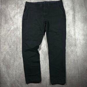 J.Crew Tech Pant Mens 38x32 Black Performance Stretch Chino Trousers 770 Fit
